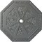 Ekena Millwork Spring Octagonal Ceiling Medallion (Canopies up to 3"), 29 1/8"OD x 2 1/4"ID x 1 1/8"P, Platinum CM30SPPLS - alternate 1